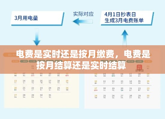 电费是实时还是按月缴费，电费是按月结算还是实时结算 