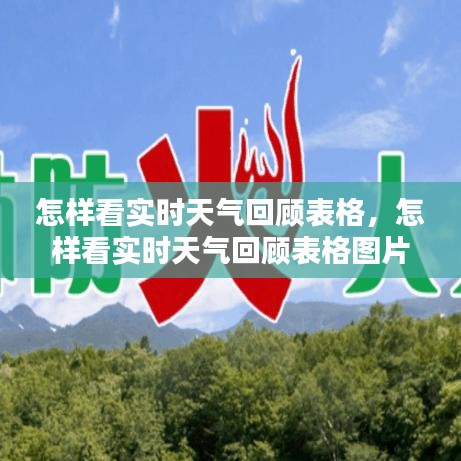 怎样看实时天气回顾表格，怎样看实时天气回顾表格图片 