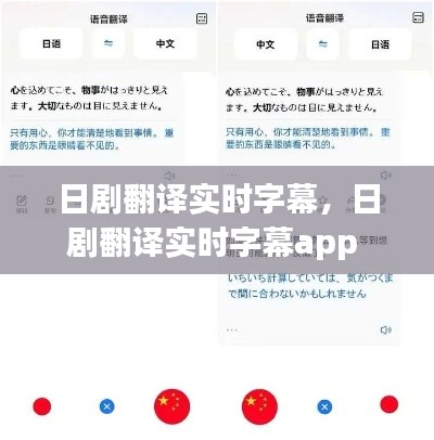 日剧翻译实时字幕，日剧翻译实时字幕app 