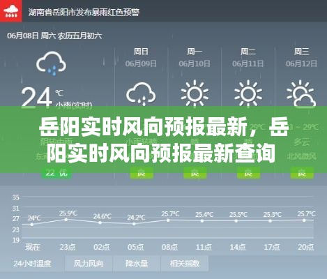 岳阳实时风向预报最新，岳阳实时风向预报最新查询 