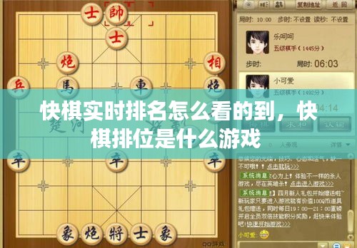 快棋实时排名怎么看的到，快棋排位是什么游戏 