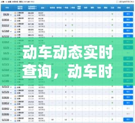 动车动态实时查询，动车时刻动态查询 