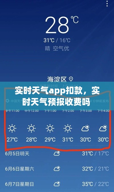 实时天气app扣款，实时天气预报收费吗 