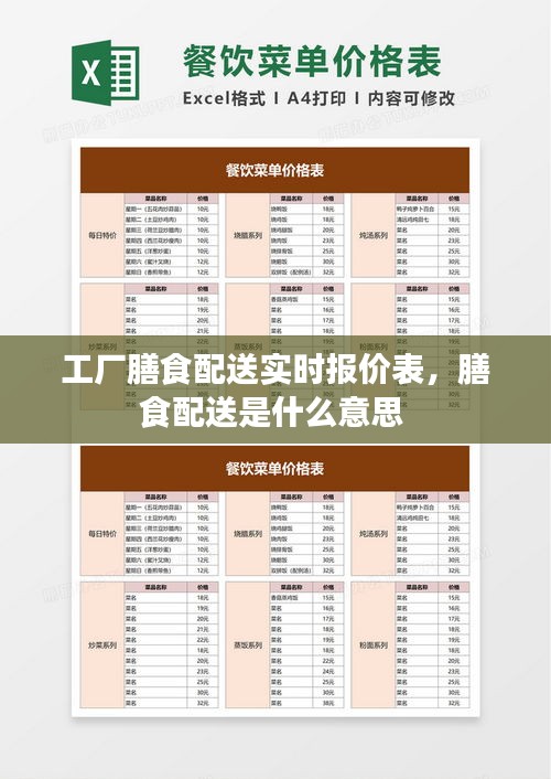 工厂膳食配送实时报价表，膳食配送是什么意思 