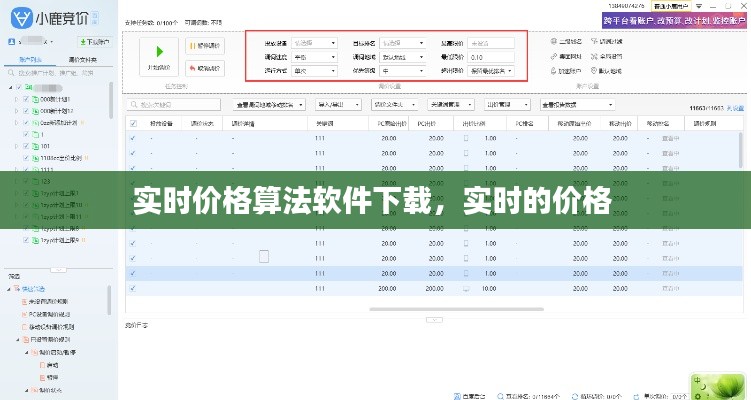 实时价格算法软件下载，实时的价格 