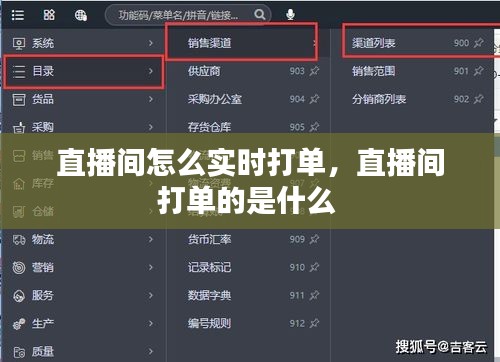 直播间怎么实时打单，直播间打单的是什么 