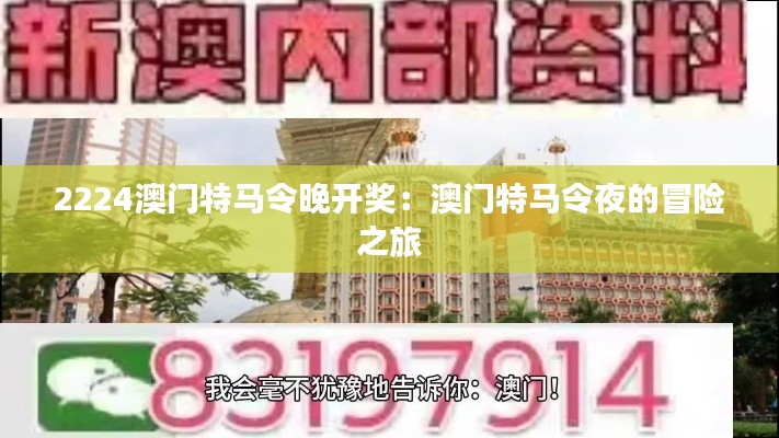 2224澳门特马令晚开奖：澳门特马令夜的冒险之旅