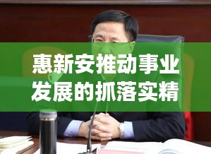 惠新安推动事业发展的抓落实精神，行动成就未来！