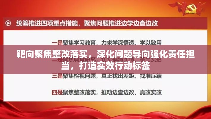 靶向聚焦整改落实，深化问题导向强化责任担当，打造实效行动标签