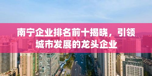 南宁企业排名前十揭晓，引领城市发展的龙头企业